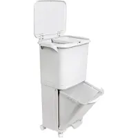 Wellhome Cubo De Reciclaje Selectivo Con Pedal 38l