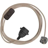 Creative Cables Portalámparas Con Cable Snakebis Zig-zag Shade Ready E27
