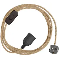 Creative Cables Portalámparas Con Cable Snakebis Twisted E27