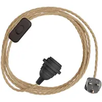 Creative Cables Portalámparas Con Cable Snakebis Twisted Shade Ready E27