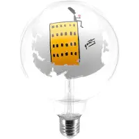 Creative Cables Bombilla Led Globo Tattoo Grattacielo G125 4.5w 470lm E27 2700k Dim