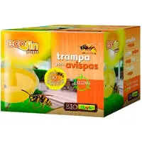 Flower Trampa para avispas Ecofin, reutilizable, ecológica. Incluye cebo atrayente. -