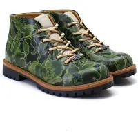 Goby Botas de tobillo 'Women's Green Ankle boots TKS157' verde oscuro