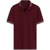 BOSS para hombre. 50506193 Polo Paul granate (XL), Casual, Algodón, Manga corta, outlet 2026.