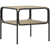 Syfax Mesa auxiliar Sonoma, roble, 100 x 50 x 46 cm, material de madera
