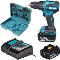 Makita Taladro percutor con batería DHP 490 Z 18 V 65 Nm sin escobillas Solo - sin batería, sin cargador