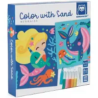 Eurekakids Hojas Para Pintar Con Arena De Colores-sirenas