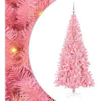 vidaXL Árbol de Navidad rosa, 240 cm, PVC
