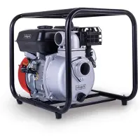 Scheppach Bomba de agua a gasolina PWP32: 32.000 L/h | Altura de impulsión: 30 metros | Altura de succión: 7 metros | 3 bar | 5,3 CV. Bomba de agua para jardín, bomba para aguas sucias, bomba de agua