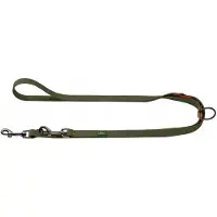 Hunter - Havanna 15/200 - Correa para perro size 200 cm, verde/naranja