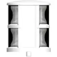 Lalizas Fos LED 12, luz de ancla tricolor, color blanco, talla única