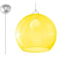 Sollux Lámpara colgante con pantalla esférica amarilla, modelo BALL, 1xE27, 15W, referencia SL.0252, marca