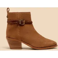 White Stuff Peony Suede Plait Strap Boot Mid Tan Talla: 7 | Botas Outlet | Hombre