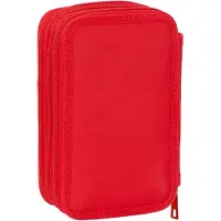 Safta Estuche Mickey Mouse 12.5x19.5x5.5 Cm Triple 37 Piezas