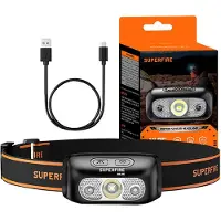 Superfire Linterna Frontal Hl05-e 120lm Usb