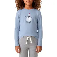 Super.natural - Kid's Snowman L/S - Camiseta de manga larga de merino size 164, azul