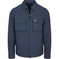 Fred perry Sobrecamisa Ribstop azul marino con bolsillo Azul marino Azul talla