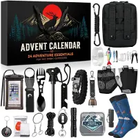 OEM Calendario de adviento 2026, 24 regalos, diseño para exteriores, color verde