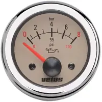 VETUS Manómetro De Presión De Aceite 0-8kg/cm2d 52 Mm 24v