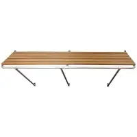 Osculati Plataforma De Popa De Teca Acero Inoxidable 230x55 Mm
