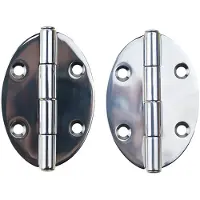 Goldenship Bisagra Ovalada Inox 2 Unidades