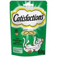 Mars Snack Para Gatos Catisfactions Con Hierba Gatera 60g 6 Unidades
