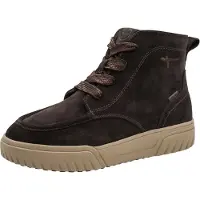 Tamaris Botines con cordones marrón oscuro