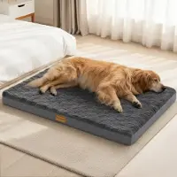 Merkloos Cama ortopédica para perros, lavable, de 106 x 71 cm