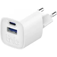 TNB Cargador De Pared Usb-a Y Usb-c Gan 20w