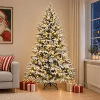 Syfax Árbol de Navidad artificial con ramas articuladas 120 cm