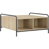 Syfax Mesa de centro de roble Sonoma, 50 x 49 x 41 cm, fabricada en material de madera