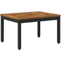 Syfax Mesa de centro de madera natural y color , 50 x 60,5 x 36 cm