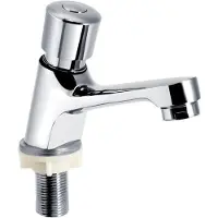 Merkloos Grifo ahorrador de agua - Rosca G1/2 - Latón - Retraso de 4-6 segundos - Fácil de instalar - Resistente a la corrosión - Grifo