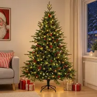 Syfax Árbol de Navidad artificial con ramas articuladas 150 cm