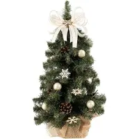 Creative Home Árbol de Navidad artificial decorado de , color beige, tamaño 40 cm