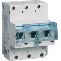 Hager Interruptor SLS, 3 polos, 40A, modelo HTN340E, para montaje en carril DIN