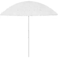 vidaXL Sombrilla hawaiana, color blanco, 300 cm