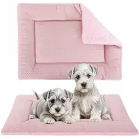 Merkloos Solidchoice - Cama ortopédica para perros pequeños, reversible, con función de refrigeración y calefacción, lavable, 76 x 50 cm, color rosa