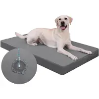 Merkloos Omgoods: Cama ortopédica para perros grandes con funda impermeable