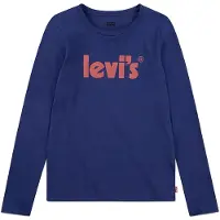 Levi's Girls Ls Poster Logo Top Twilight Blue Talla: 14Y | Camisas Outlet | kids | Azul