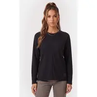 Jack Wolfskin Daily Ease Long Sleeve Black Talla: XL | Camisetas de Seda Outlet | Mujer | Negro