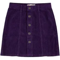 Levi's Girls High Rise Button Front Skirt Blackberry Cordial Talla: 10Y | Faldas Outlet | kids | Negro