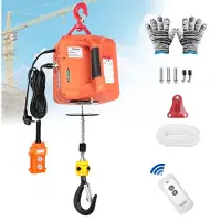 OEM Cabrestantes eléctricos de 500 kg, 1500 W, 230 V, con 7,6 metros de cable, modelo 3 en 1