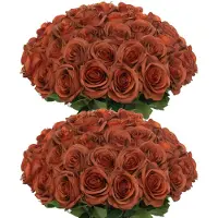 Merkloos Omgoods - 50 flores artificiales de rosas para decoración y manualidades