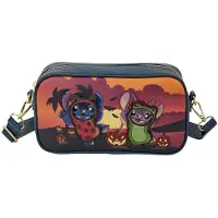 Loungefly Bolso De Hombro Disney Stitch &amp; Angel Halloween