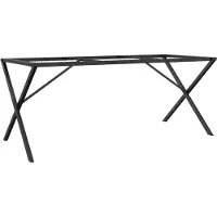 Merkloos Base de mesa en forma de X, fabricada en acero
