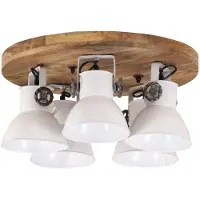 vidaXL Lámpara de techo, 25 W, blanca, 50x50x25 cm, casquillo E27