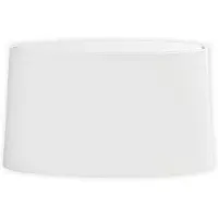 Astro , pantalla ovalada cónica, de algodón y poliéster, color blanco marfil