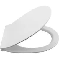 Hak Asiento de inodoro Isvea KAIRO, modelo SLIM, cierre suave, fácil de desmontar, color blanco