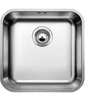BLANCO SUPRA 400-U, Fregadero de encimera, Cuadrado, Acero inoxidable, Acero inoxidable, 1 cuba, Cuadrado